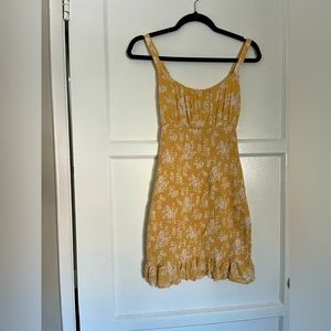 Abercrombie & Fitch Yellow Floral Dress